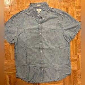 J.Crew Short Sleeve Chambray Button Down